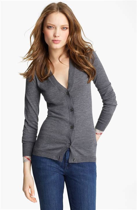 burberry brit v neck cardigan|burberry cardigans.